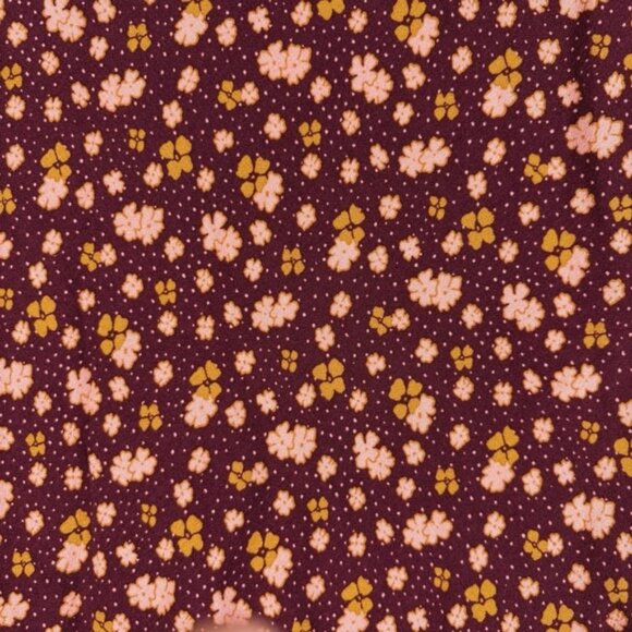Skirt‎ Size 10 Burgundy Floral Knee Length - Picture 6 of 6